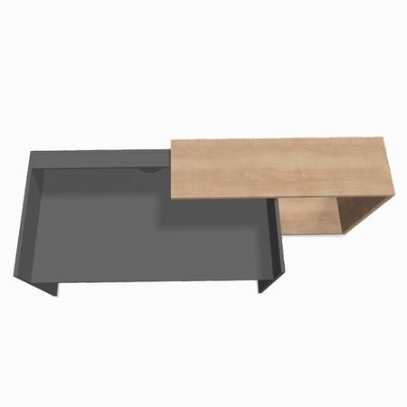 Empfangstresen Schreibtisch Verkaufstresen Beratungsplatz graphit dunkel anthrazit