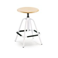 Hocker | Arbeitshocker mit Muldensitz Buche massiv