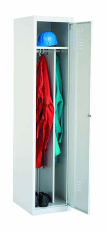 Spind mit schwarz-weiß-trennung