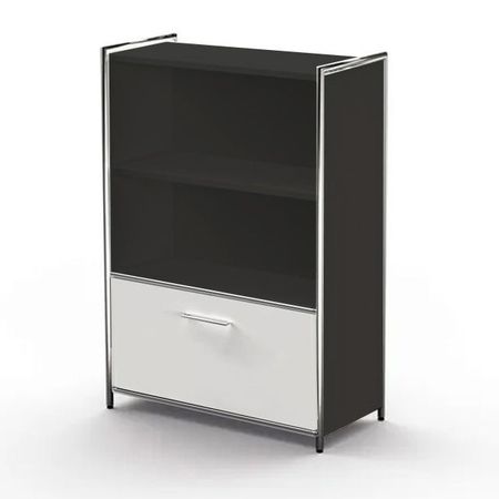 Aktenregal Schubladenschrank Homeoffice anthrazit weiß Schubfachschrank Aktenschrank