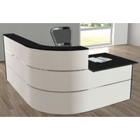 Winkeltheke Flair 4 mit Beratungsplatz | 110 x 180 x 195 cm (HxBxT)