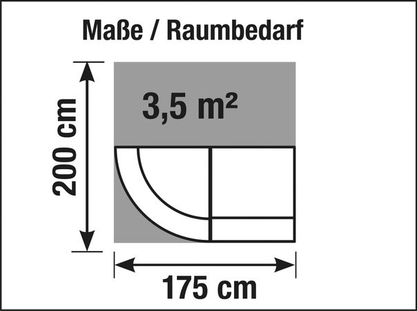 Bogentheke Empfangstheke L-Theke Information Raummaß