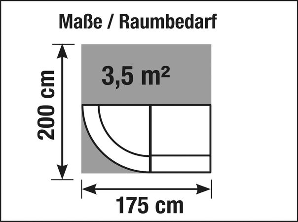Bogentheke Empfangstheke L-Theke Information Raummaß