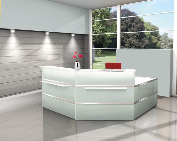 Empfangstheke Anmeldung  Empfangstresen Informationsstand Rezeption Auskunft 