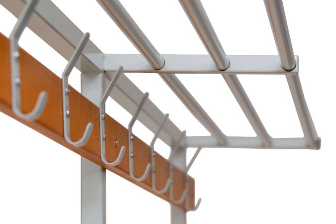 Sitzbank Garderobenbank Garderobensitzbank mit Hakenleiste Hutablage und Schuhrost