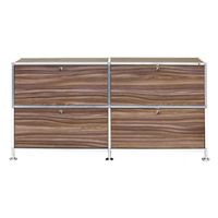 Büroregal | Aktenregal | Sideboard 2 / 2 mit 4 Klapptüren