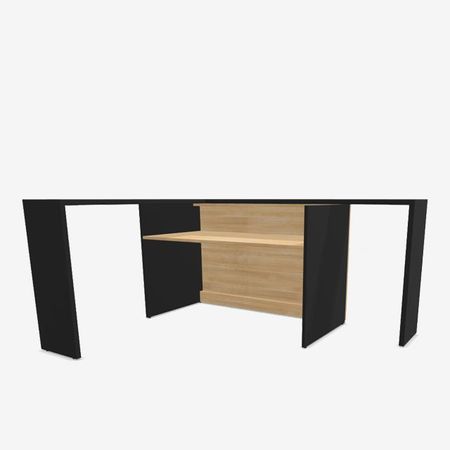 Empfangstresen Geo weiss graphit anthrazit dunkel Rezeption Anmeldung Ecktheke