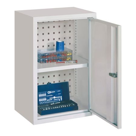 PAVOY Werkstatt-Hängeschrank | Werkzeug-Wandschrank mit optionaler Lochwand | 60 x 40 x 30 cm | GROßE FARBAUSWAHL