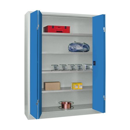 PAVOY Falttürenschrank | Aktenschrank | 195 x 150 x 40 | mit 4 lackierten oder verzinkten Fachböden GROßE FARBAUSWAHL