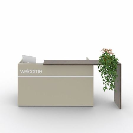 Empfangstheke GEO 3 - L-Typ beige