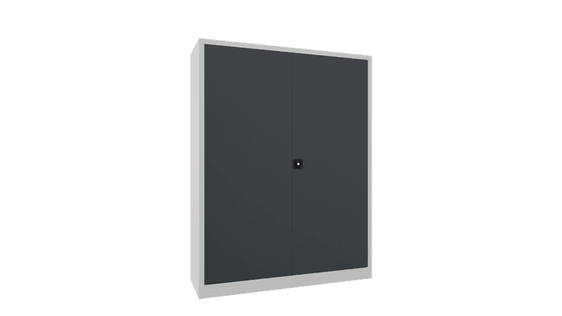 PAVOY Sportgeräteschrank | Ballschrank mit Flügeltüren | 195 x 150 x 50 cm mit Vollblech- oder Lochfeldtüren | große Farbauswahl