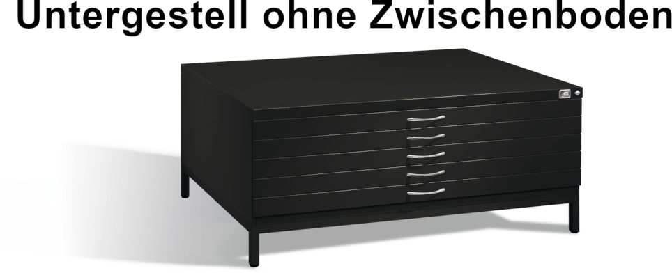 Untergestell ohne Zwischenboden Planschrank