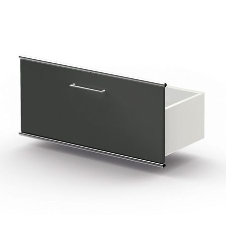 Chromeline Schubladeneinsatz Schublade Schubfach Schieber Aktenschublade Aktenschubfach Aktenregal Aktenschrank Sideboard Lowboard anthrazit