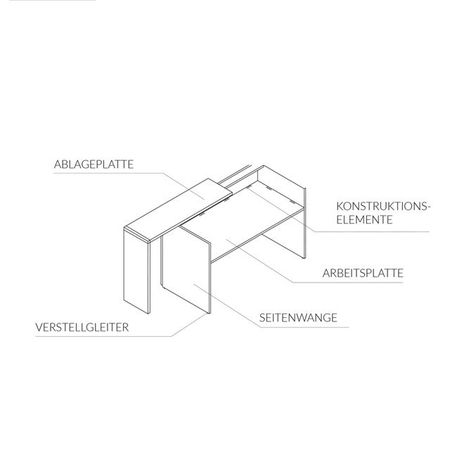 GEO Empfangstheke Einzelteile für Farbauswahl Rückseite