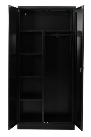 Mehrzweckschrank 195x92x42 SCHWARZ