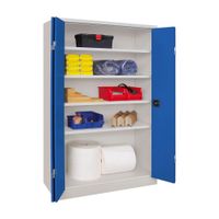 PAVOY Falttürenschrank | Aktenschrank | 195 x 120 x 40 | mit 4 lackierten oder verzinkten Fachböden | große Farbauswahl