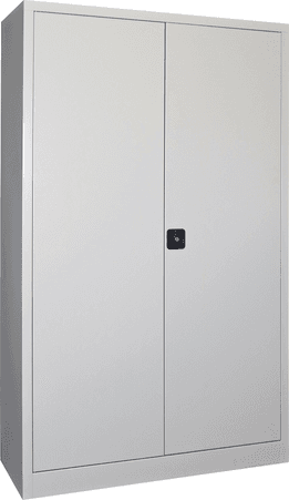 PAVOY Sportgeräteschrank konfigurierbar bis Vollausstattung | Ballschrank mit Flügeltüren | 195 x 120 x 50 cm mit Vollblech- oder Lochfeldtüren | große Farbauswahl