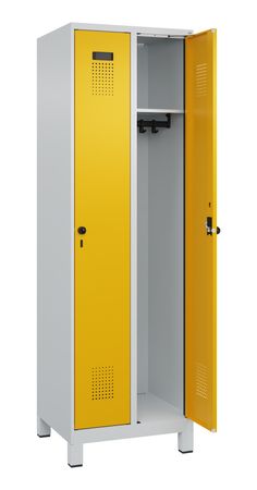 C+P Spind Evolo PLUS mit Füssen 2 Abteile 1950x