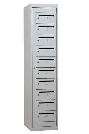 Postschrank | Postverteilerschrank 10 Fächer GRAU