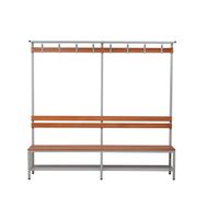 Sitzbank | Garderobenbank 200 cm mit Hut- und Schuhrost