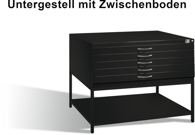 Untergestell mit Zwischenboden Grafikschrank