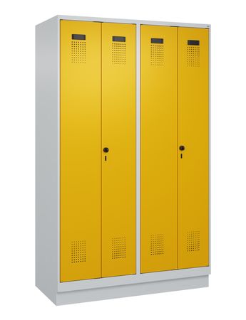 C+P Schwarz-Weiß-Spind Evolo PLUS mit Sockel 4 A