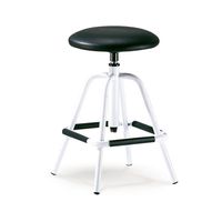 Hocker | Arbeitshocker mit gepolstertem Sitz SCHWARZ