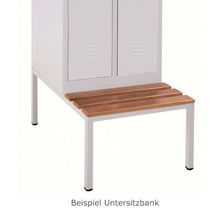 Kleiderstange mit 3 Haken für Spind