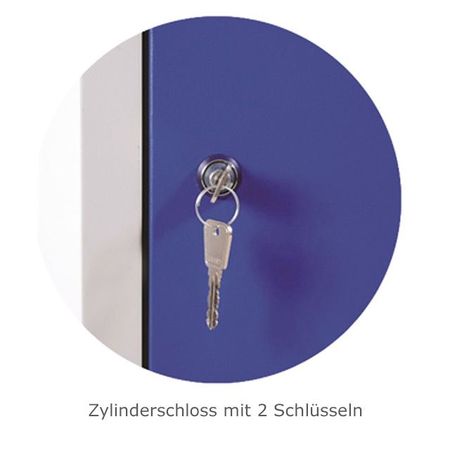 Schliessfachschrank mit Zylinderschloss