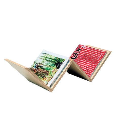 Zeitschriftenhalter in W Form