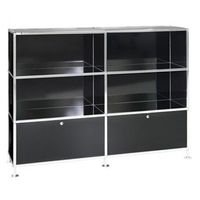 Büroregal | Aktenregal | Sideboard 3 / 2 mit 2 Klapptüren