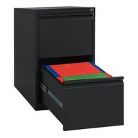 Hängeregisterschrank | Registratur 2 Schübe | einbahnig SCHWARZ