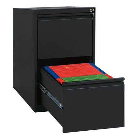 Hängeregisterschrank 2 Schübe | einbahnig SCHWARZ