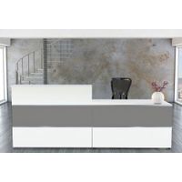 Empfangstheke Grafit 7 | 108 x 275 x 92 cm (HxBxT)