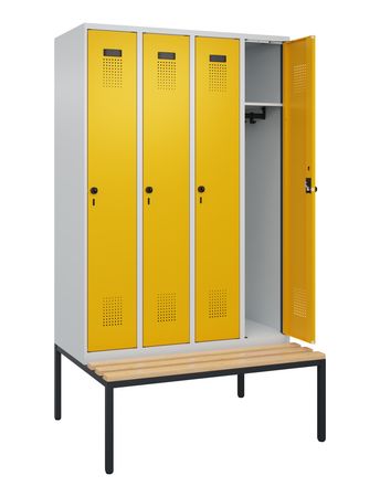 C+P Spind Evolo PLUS Bank 4 Abteile 2120x1200x8