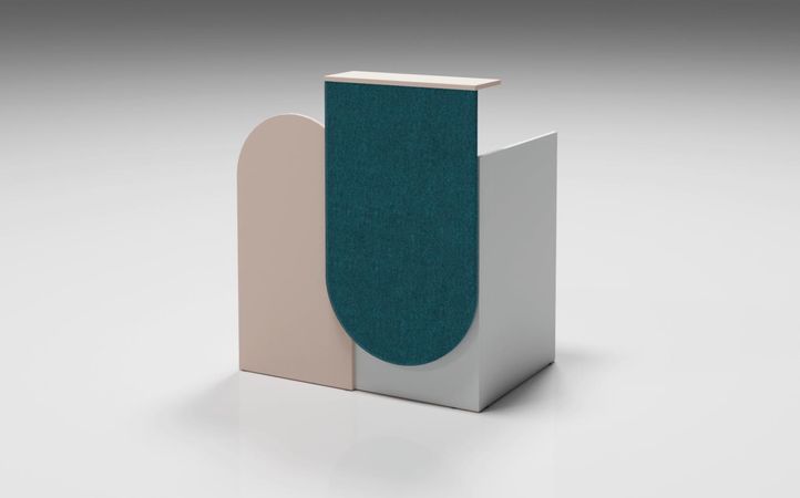 Empfangstheke Salut 6 | 115 x 100 - 180 x 65/80 cm (HxBxT) 