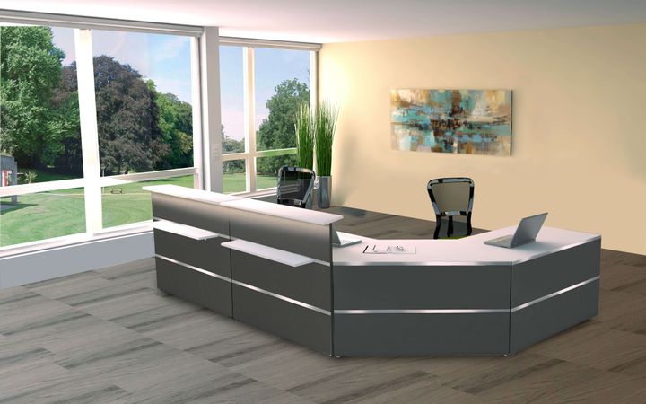 Empfangstheke Anmeldung  Empfangstresen Informationsstand Rezeption Auskunft 