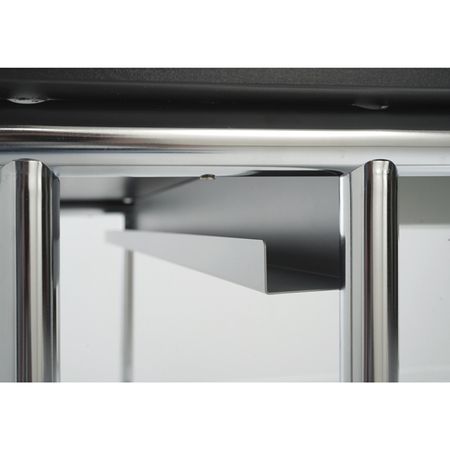 Kabelkanal Tischplatte Eckschreibtisch Flügeltisch Chromeline Sitz-Steh-Tisch