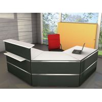 Empfangstheke Mono C-Form mit großem Beratungsplatz | 108 x 250 x 250 cm (HxBxT)