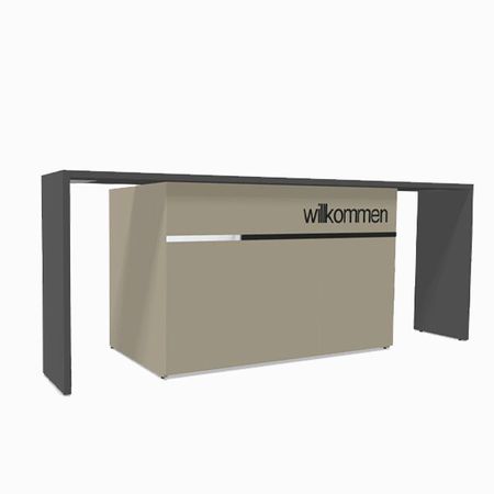 Empfangstheke Empfangstresen Counter Schreibtisch PC-Arbeitsplatz Eingangsbereich