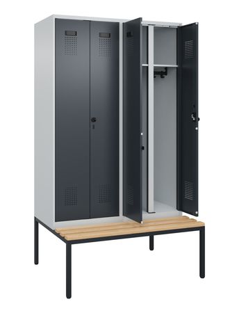 C+P Schwarz-Weiß-Spind Evolo PLUS