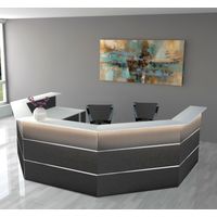 Empfangstheke Mono U-Form | 108 x 350 x 243 cm (HxBxT)