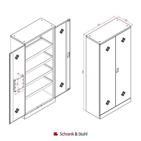 Desinfektionsmittelschrank Detail Dokumentaionsfsch