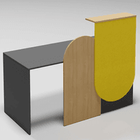 Empfangstheke Salut 4 | 115 x 100 - 180 x 65/80 cm (HxBxT) 