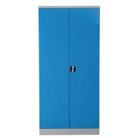 Aktenschrank | Stahlschrank 195x92x42 GRAU/LICHTBLAU