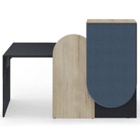 Empfangstheke Salut 9 | 115 x 100 - 180 x 65/80 cm (HxBxT) 