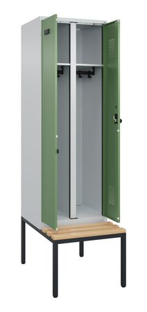 C+P Schwarz-Weiß-Spind Evolo PLUS
