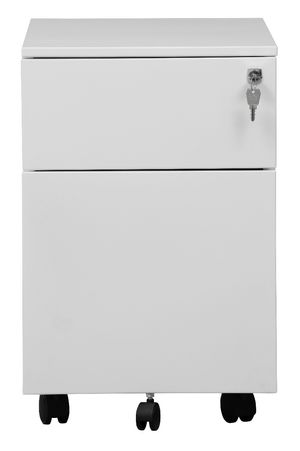 Rollcontainer mit Hängeregistratur und 1 Schublade | GRAU | 61 x 40 x 60 cm (HxBxT)
