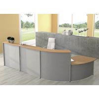 Rundtheke Classic Big mit Tischerweiterung | 115 x 397 x 155 (HxBxT)