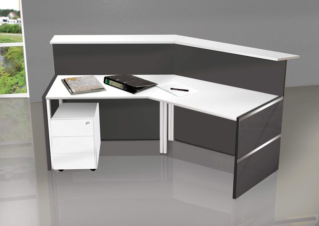 Empfangstheke Rezeption Anmeldung Schreibtisch